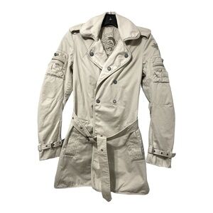 Diesel Cream Trench Coat